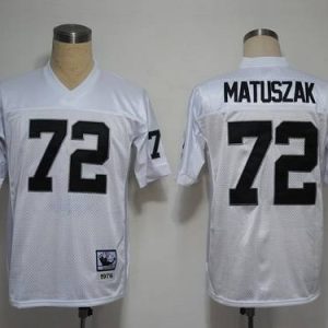 Mitchell And Ness Raiders #72 John Matuszak White Stitched Jersey