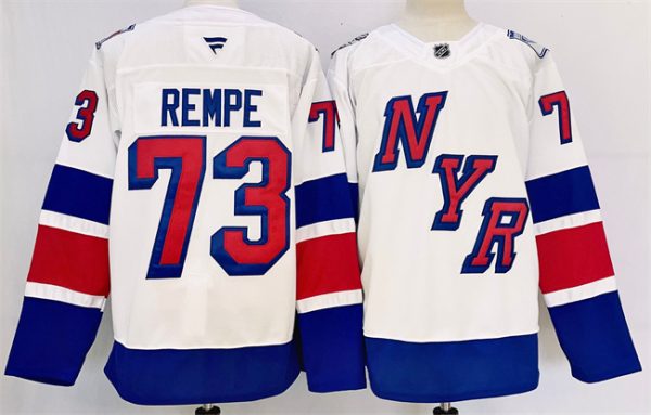 New York Rangers #73 Matt Rempe White 2024-25 Stadium Series Stitched Jersey