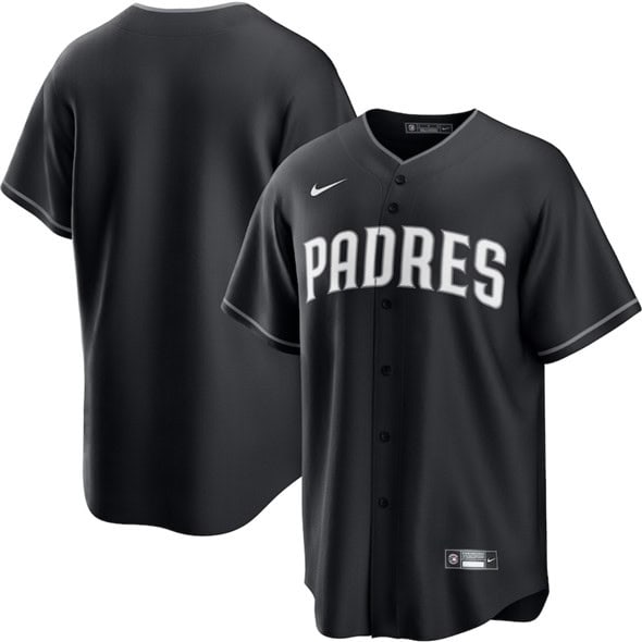San Diego Padres Blank Black Lights Out Limited Stitched Jersey