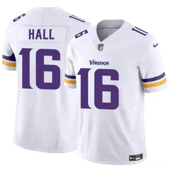 Minnesota Vikings #16 Jaren Hall White 2023 F.U.S.E. Vapor Untouchable Limited Stitched Jersey