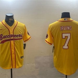 Tampa Bay Buccaneers #7 Bucky Irving Gold Cool Base Stitched Jersey