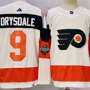 Philadelphia Flyers #9 Jamie Drysdale White 2023-2024 Stadium Series Stitched Jersey