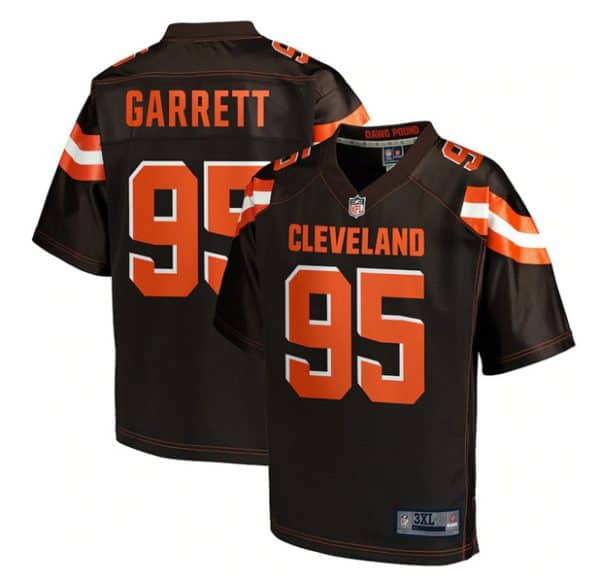 Cleveland Browns Brown #95 Myles Garrett Stitched Jersey