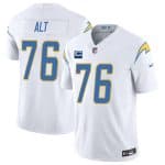 Los Angeles Chargers #76 Joe Alt White 2025 F.U.S.E With 1-Star C Patch Vapor Limited Stitched Jersey