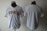 Pirates Blank White Cool Base Stitched Jersey