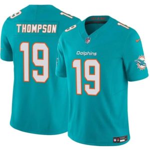 Miami Dolphins #19 Skylar Thompson Aqua 2024 F.U.S.E Vapor Limited Stitched Jersey