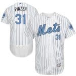 Mets #31 Mike Piazza White(Blue Strip) Flexbase Authentic Collection 2016 Father's Day Stitched Jersey