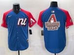 National League Arizona Diamondbacks Team Big Logo Blue Red Alternate 2025 All-Star Edition Limited Stitched Jersey