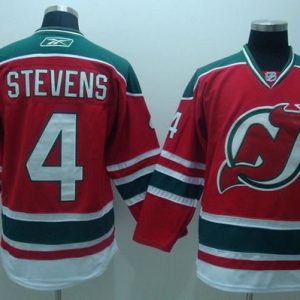 Devils #4 Scott Stevens Stitched Red CCM Team Classic Jersey