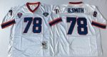 Mitchell And Ness Bills #78 Bruce Smith White Throwback Stitched Jersey