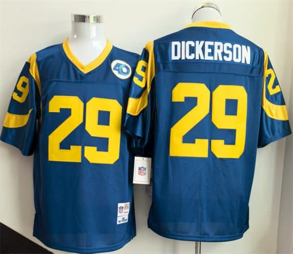 Los Angeles Rams #29 Eric Dickerson Royal Throwback Football Stitched Jersey