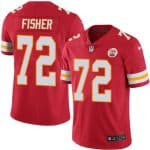 Chiefs #72 Eric Fisher Red Stitched Limited Rush Nike Jersey
