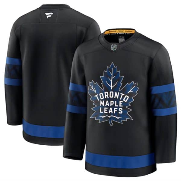 Toronto Maple Leafs Blank Black 2024-25 Alternate Stitched Jersey