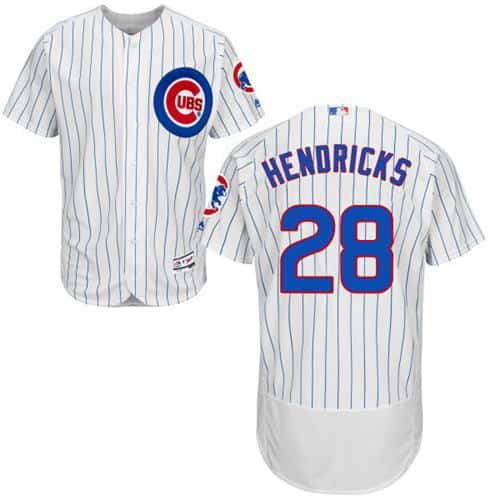 Cubs #28 Kyle Hendricks White Flexbase Authentic Collection Stitched Jersey