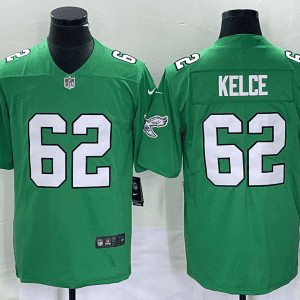 Philadelphia Eagles #62 Jason Kelce Green Stitched Jersey