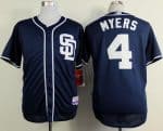 Padres #4 Wil Myers Dark Blue Alternate 1 Cool Base Stitched Jersey