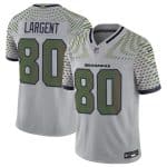 Seattle Seahawks #80 Steve Largent Gray 2025 F.U.S.E. ¡°Rivalries¡± Vapor Limited Football Stitched Jersey