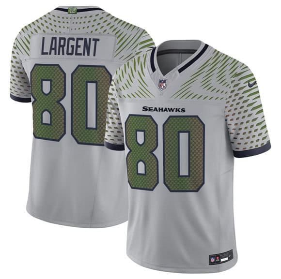 Seattle Seahawks #80 Steve Largent Gray 2025 F.U.S.E. ¡°Rivalries¡± Vapor Limited Football Stitched Jersey