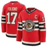 Chicago Blackhawks #17 Nick Foligno Red 2024-25 Winter Classic Stitched Jersey