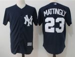 New York Yankees #23 Don Mattingly Black Cool Base Stitched Jersey