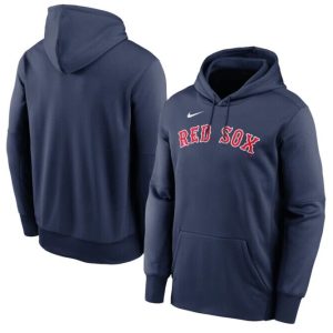 Boston Red Sox Wordmark Therma Performance Pullover Hoodie