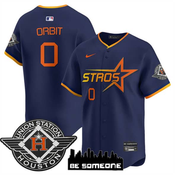 Houston Astros #0 Orbit Navy 2025 City Connect Limited Stitched Jersey
