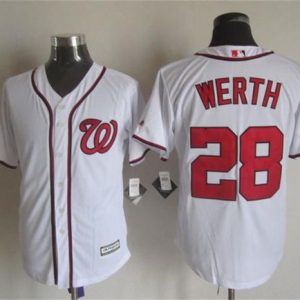 Nationals #28 Jayson Werth White New Cool Base Stitched Jersey