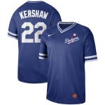 Los Angeles Dodgers #22 Clayton Kershaw Blue Cooperstown Collection Legend Stitched Jersey