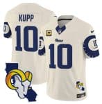 Los Angeles Rams #10 Cooper Kupp Bone 2025 4-Star C Patch F.U.S.E. V2 Limited Stitched Jersey
