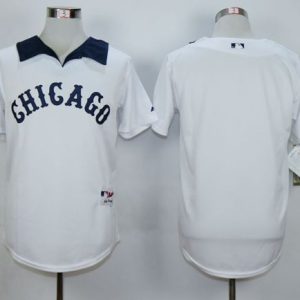 White Sox Blank White 1976 Turn Back The Clock Stitched Jersey