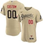 Arizona Diamondbacks Customized 2021 Gold City Connect Flex Base Stitched MLB Jersey