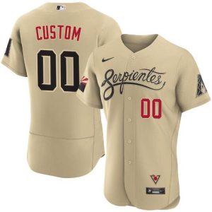 Arizona Diamondbacks Customized 2021 Gold City Connect Flex Base Stitched MLB Jersey