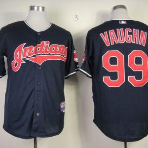 Indians #99 Ricky Vaughn Navy Blue Cool Base Stitched Jersey