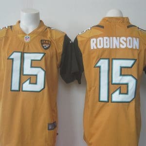 Jaguars #15 Allen Robinson Gold Limited Rush Stitched Nike Jersey
