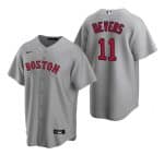 Boston Red Sox #11 Rafael Devers Grey Cool Base Stitched Jersey