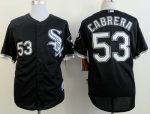 White Sox #53 Melky Cabrera Black Cool Base Stitched Jerseys
