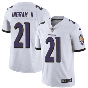 Baltimore Ravens #21 Mark Ingram II Color Rush White Jersey