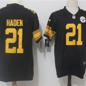 Pittsburgh Steelers #21 Joe Haden Black Limited Rush Stitched Nike Jersey
