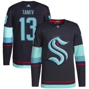 Seattle Kraken #13 Brandon Tanev Navy Stitched Jersey