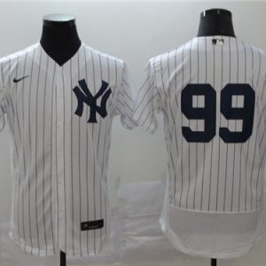 New York Yankees #99 Aaron Judge White Flex Base Stitched Jersey