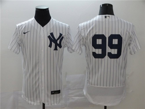 New York Yankees #99 Aaron Judge White Flex Base Stitched Jersey