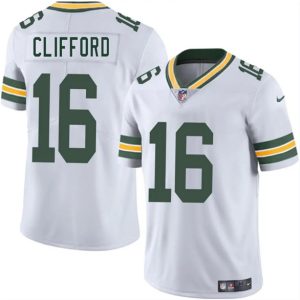 Green Bay Packers #16 Sean Clifford White 2025 Vapor Untouchable Limited Stitched Jersey