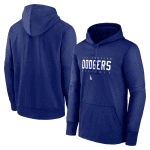 Los Angeles Dodgers Blue Pregame Performance Pullover Hoodie