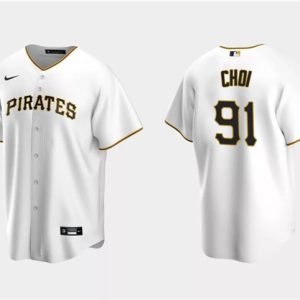 Pittsburgh Pirates #91 Ji Man Choi White Cool Base Stitched Jersey
