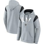 Las Vegas Raiders Silver Call The Shot Pullover Hoodie
