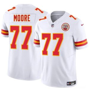 Kansas City Chiefs #77 Jaylon Moore White 2025 F.U.S.E. Vapor Untouchable Limited Stitched Jersey