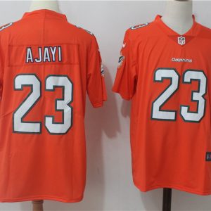 Miami Dolphins #23 Jay Ajayi Orange Stitched Vapor Untouchable Limited Nike Jersey