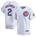 Chicago Cubs #2 Nico Hoerner White 2024 Home Limited Stitched Jersey