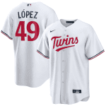 Minnesota Twins #49 Pablo L¨®pez Navy Cool Base Stitched Jersey