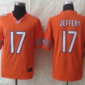 Bears #17 Alshon Jeffery Orange Alternate Stitched Limited Nike Jersey